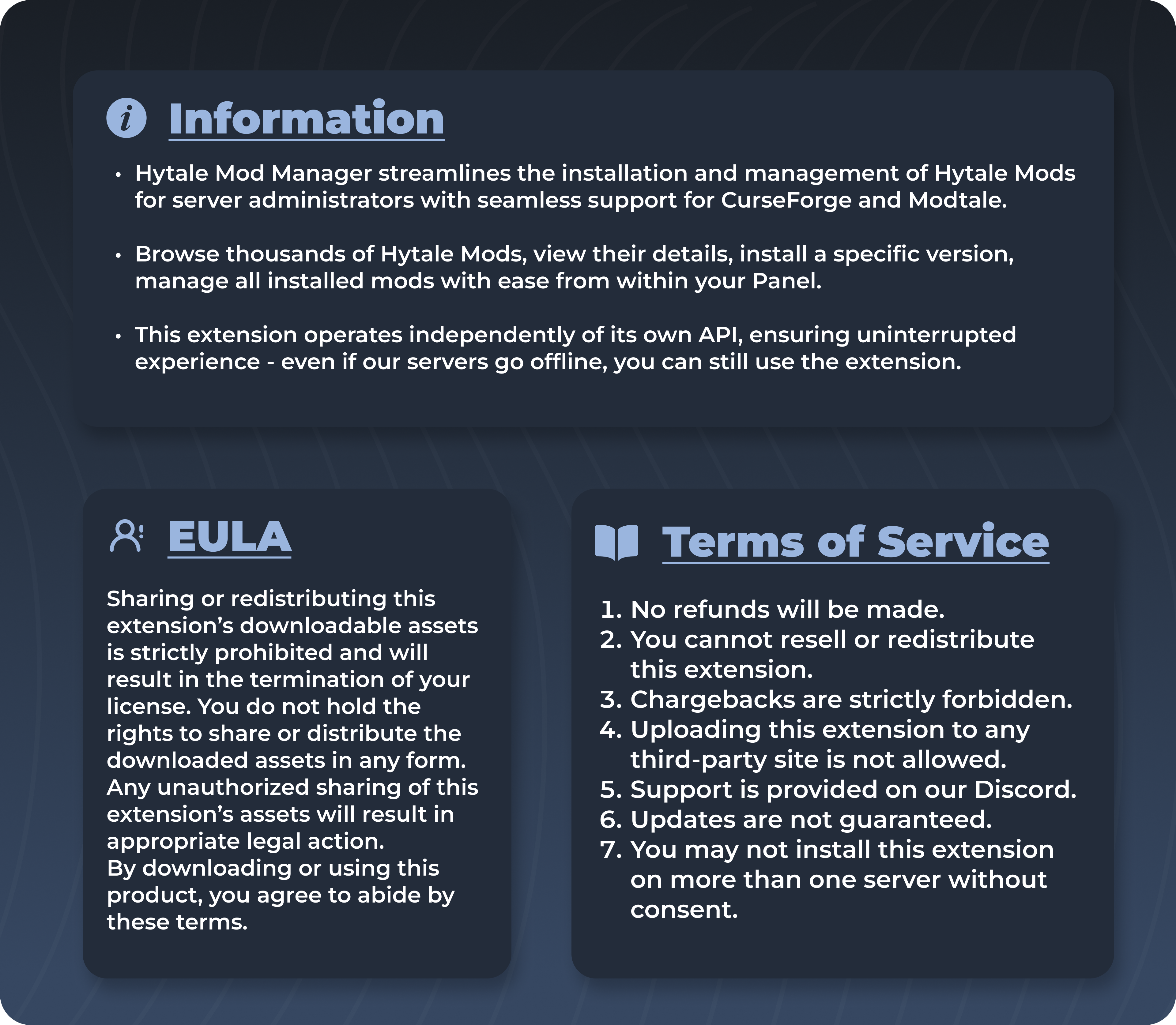 Hytale Mod Manager Information
