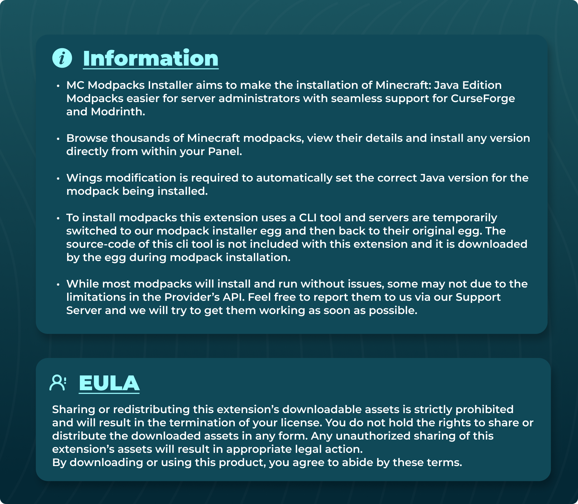 MC Modpacks Information