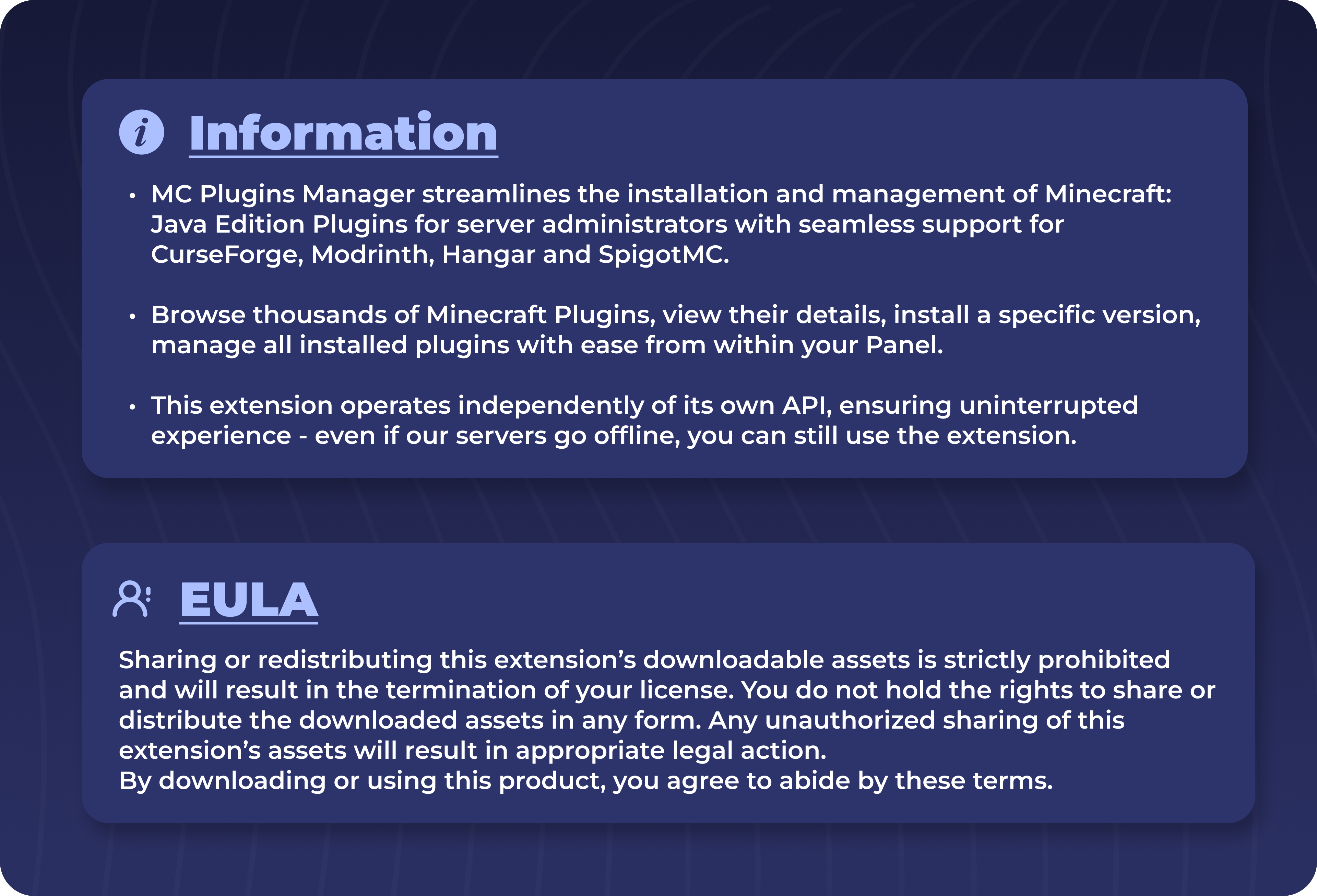 MC Plugins Information