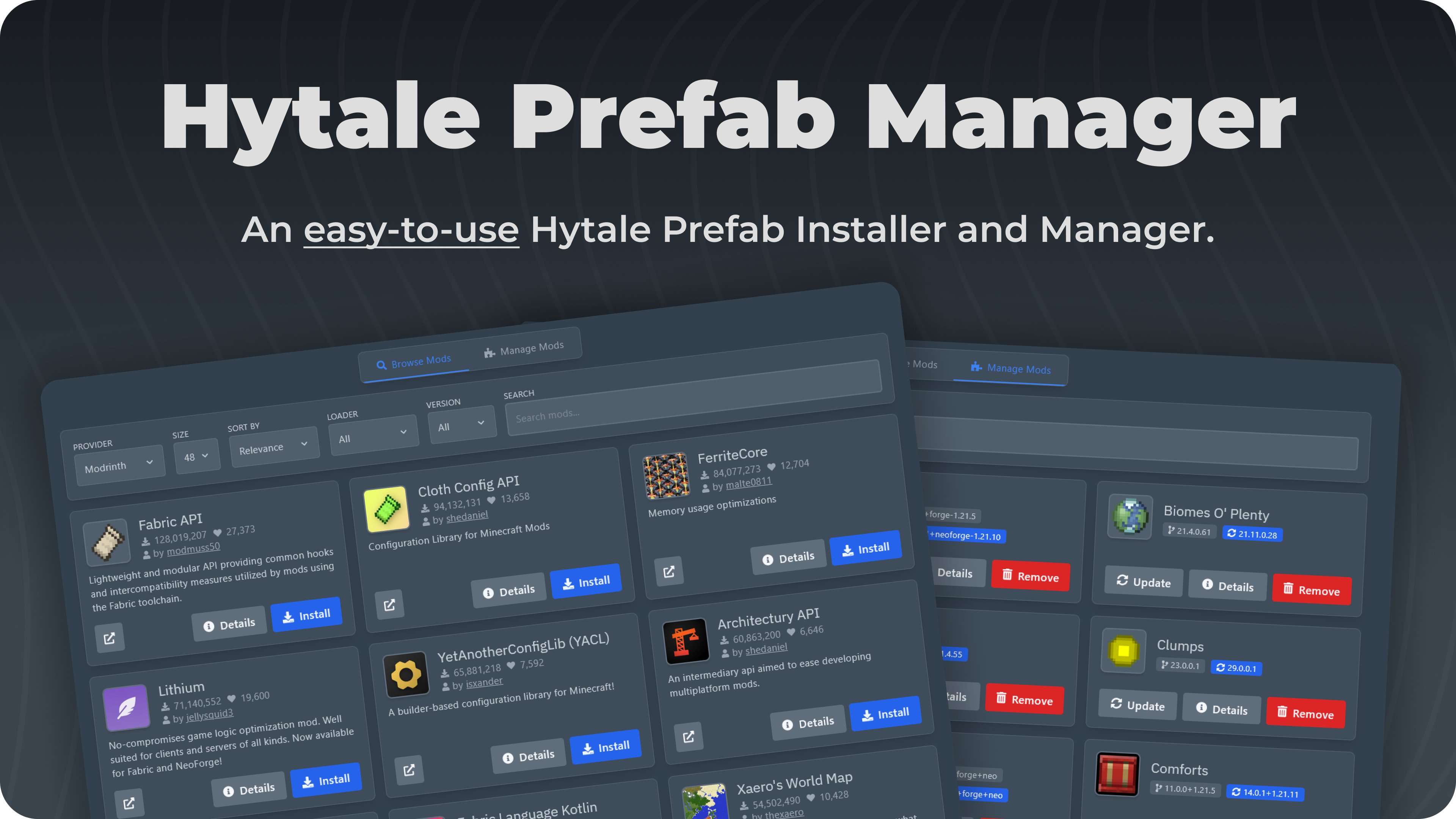 Hytale Prefab Manager Section-1