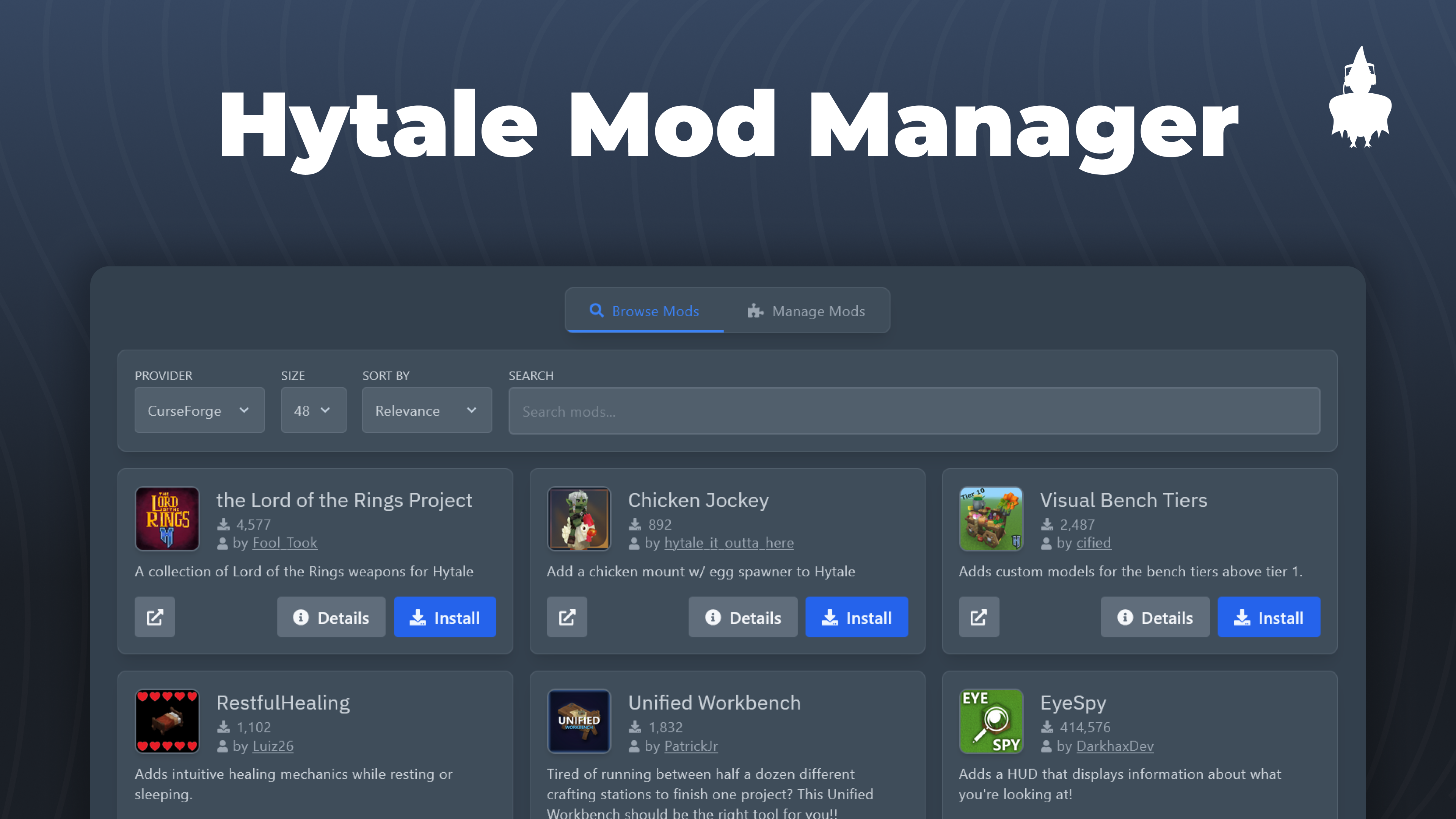 Hytale Mod Manager for Pterodactyl