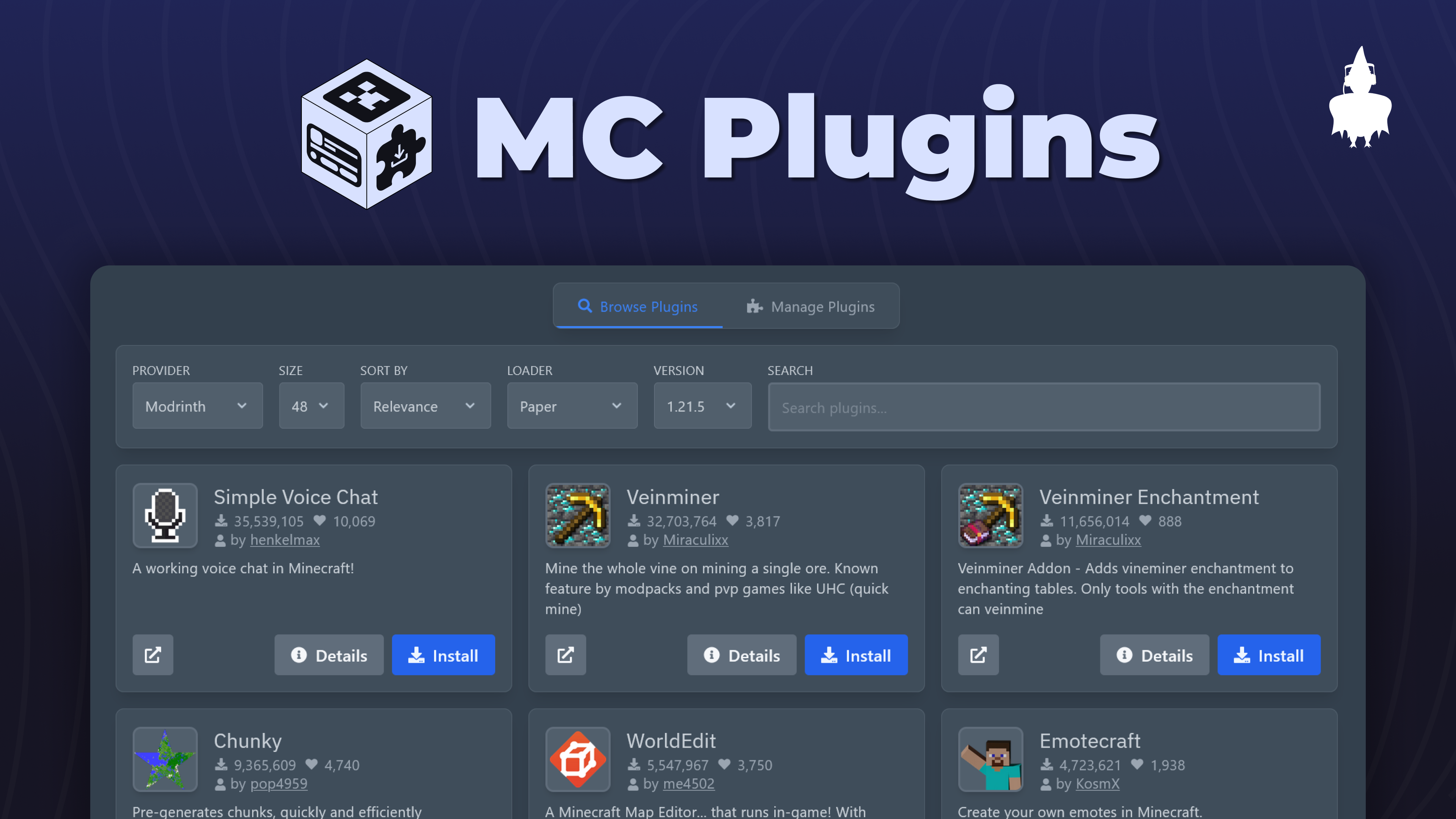 MC Plugins Manager for Pterodactyl